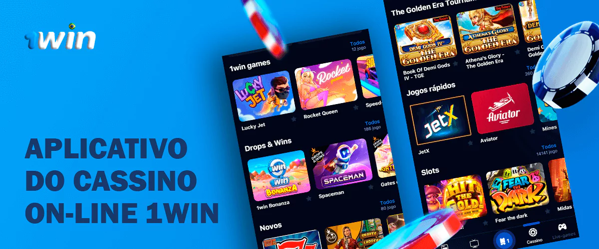 Aplicação móvel do cassino online 1Win