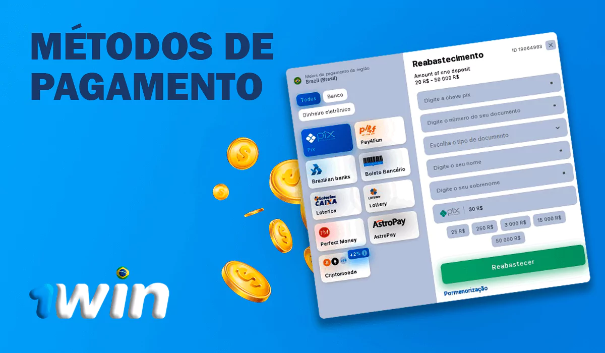 Pagamento do 1Win Brasil