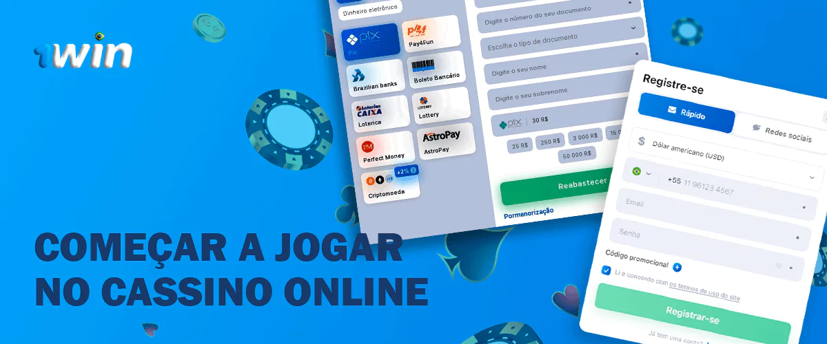 Guia rápido para começar a jogar no casino online 1Win